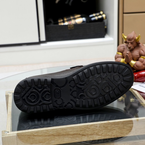 Replica Salvatore Ferragamo Leather Shoes For Men #1172786 $85.00 USD for Wholesale