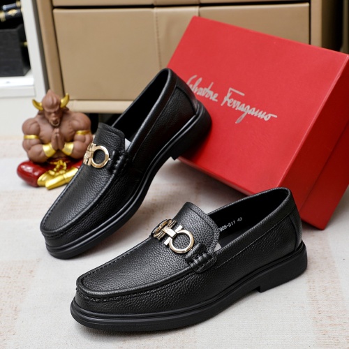 Salvatore Ferragamo Leather Shoes For Men #1172787 $85.00 USD, Wholesale Replica Salvatore Ferragamo Leather Shoes