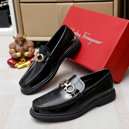 Salvatore Ferragamo Leather Shoes For Men #1172788 $85.00 USD, Wholesale Replica Salvatore Ferragamo Leather Shoes