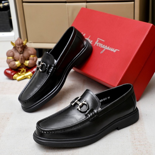 Salvatore Ferragamo Leather Shoes For Men #1172795 $85.00 USD, Wholesale Replica Salvatore Ferragamo Leather Shoes