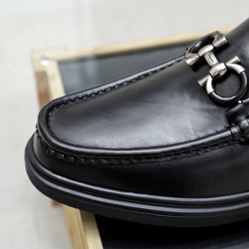 Replica Salvatore Ferragamo Leather Shoes For Men #1172795 $85.00 USD for Wholesale