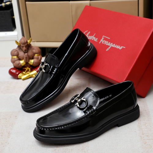 Salvatore Ferragamo Leather Shoes For Men #1172796 $85.00 USD, Wholesale Replica Salvatore Ferragamo Leather Shoes