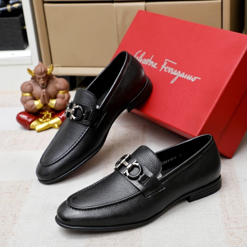 Salvatore Ferragamo Leather Shoes For Men #1172797 $82.00 USD, Wholesale Replica Salvatore Ferragamo Leather Shoes