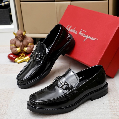 Salvatore Ferragamo Leather Shoes For Men #1172798 $82.00 USD, Wholesale Replica Salvatore Ferragamo Leather Shoes