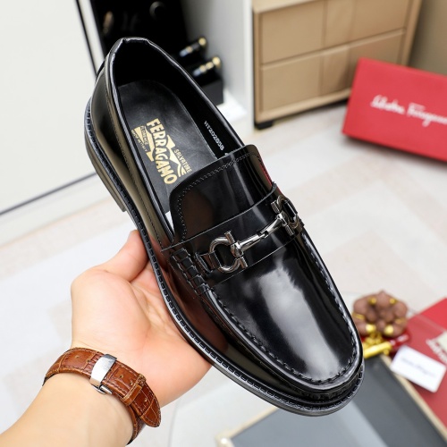 Replica Salvatore Ferragamo Leather Shoes For Men #1172798 $82.00 USD for Wholesale