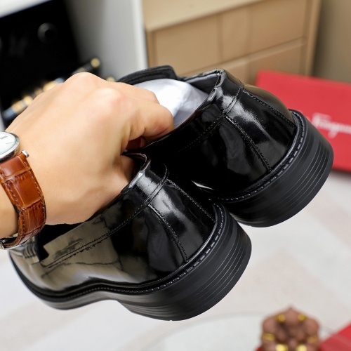 Replica Salvatore Ferragamo Leather Shoes For Men #1172798 $82.00 USD for Wholesale