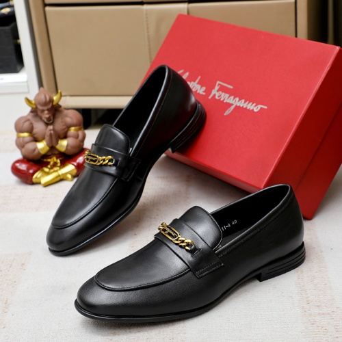Salvatore Ferragamo Leather Shoes For Men #1172800 $82.00 USD, Wholesale Replica Salvatore Ferragamo Leather Shoes