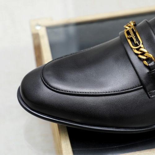 Replica Salvatore Ferragamo Leather Shoes For Men #1172800 $82.00 USD for Wholesale