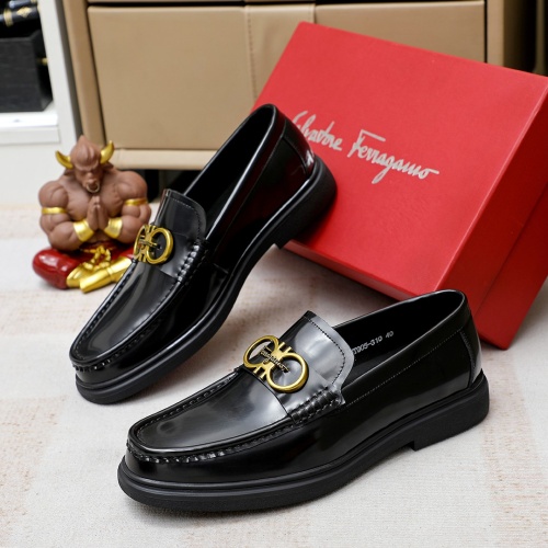 Salvatore Ferragamo Leather Shoes For Men #1172801 $82.00 USD, Wholesale Replica Salvatore Ferragamo Leather Shoes