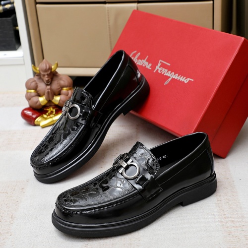 Salvatore Ferragamo Leather Shoes For Men #1172802 $82.00 USD, Wholesale Replica Salvatore Ferragamo Leather Shoes