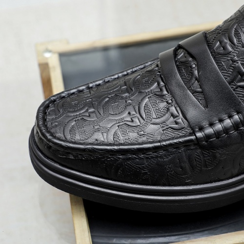 Replica Salvatore Ferragamo Leather Shoes For Men #1172804 $82.00 USD for Wholesale