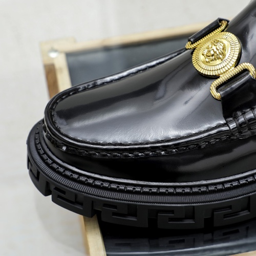 Replica Versace Leather Shoes For Men #1172805 $82.00 USD for Wholesale