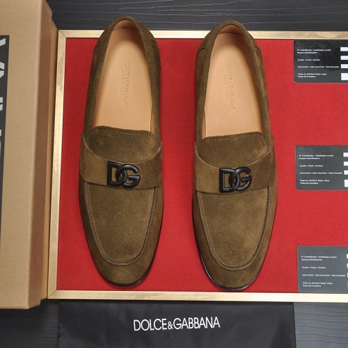 Replica Dolce & Gabbana D&G Leather Shoes For Men #1172830 $96.00 USD for Wholesale