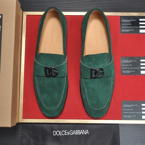 Replica Dolce & Gabbana D&G Leather Shoes For Men #1172831 $96.00 USD for Wholesale