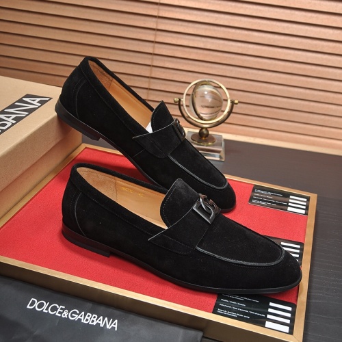Replica Dolce & Gabbana D&G Leather Shoes For Men #1172833 $96.00 USD for Wholesale