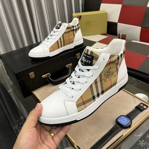 Burberry High Tops Shoes For Men #1172858 $80.00 USD, Wholesale Replica Burberry High Tops Shoes