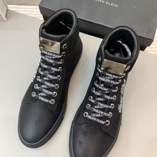 Replica Philipp Plein PP High Tops Shoes For Men #1172867 $80.00 USD for Wholesale