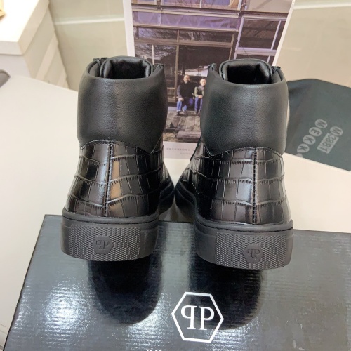 Replica Philipp Plein PP High Tops Shoes For Men #1172872 $80.00 USD for Wholesale