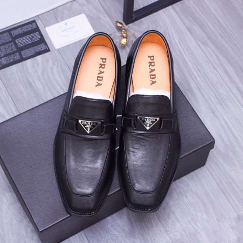 Replica Prada Leather Shoes For Men #1172918 $80.00 USD for Wholesale