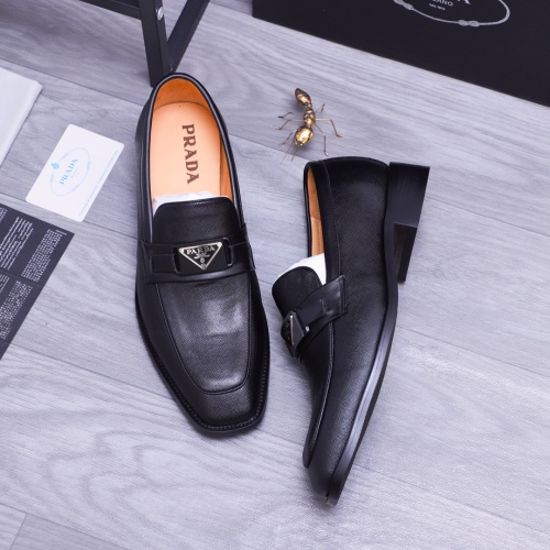 Replica Prada Leather Shoes For Men #1172918 $80.00 USD for Wholesale