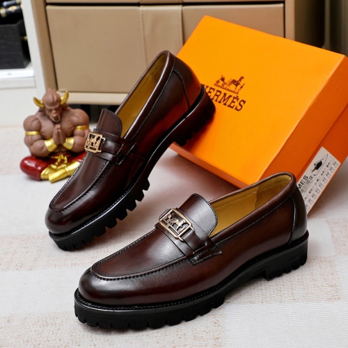 Hermes Leather Shoes For Men #1173010 $82.00 USD, Wholesale Replica Hermes Leather Shoes