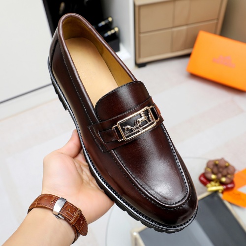 Replica Hermes Leather Shoes For Men #1173010 $82.00 USD for Wholesale