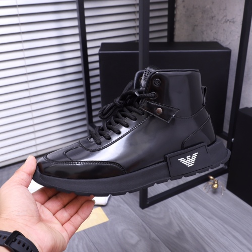 Replica Armani High Tops Shoes For Men #1173400 $85.00 USD for Wholesale