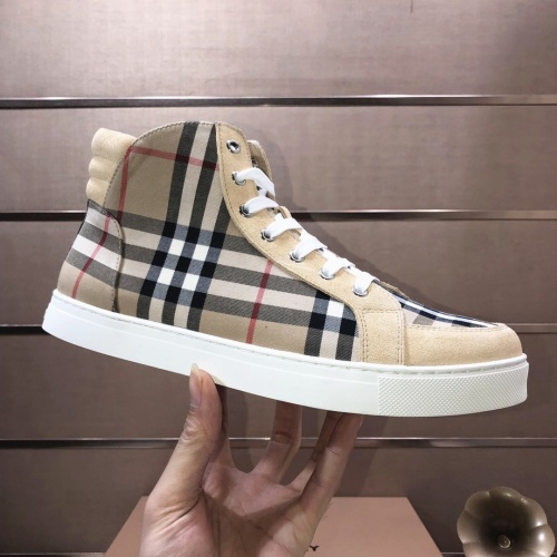 Replica Burberry High Tops Shoes For Men #1173409 $85.00 USD for Wholesale