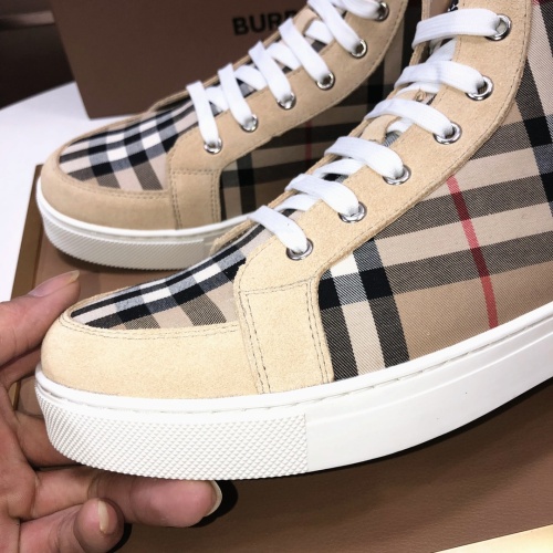 Replica Burberry High Tops Shoes For Men #1173409 $85.00 USD for Wholesale