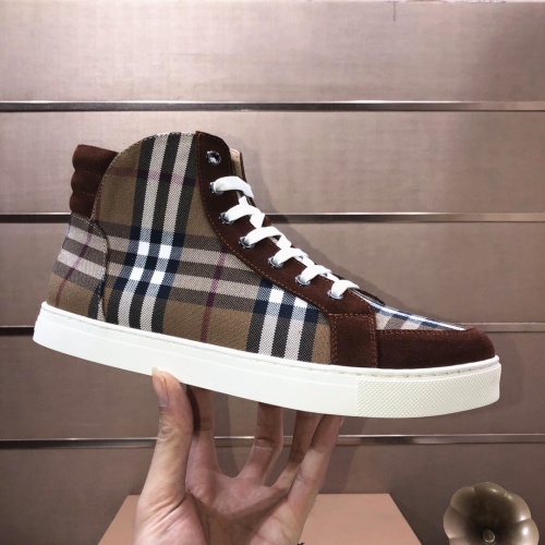 Replica Burberry High Tops Shoes For Men #1173410 $85.00 USD for Wholesale
