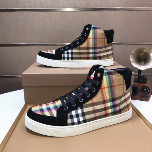 Replica Burberry High Tops Shoes For Men #1173411 $85.00 USD for Wholesale
