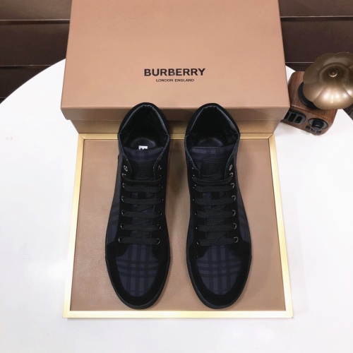 Replica Burberry High Tops Shoes For Men #1173413 $85.00 USD for Wholesale