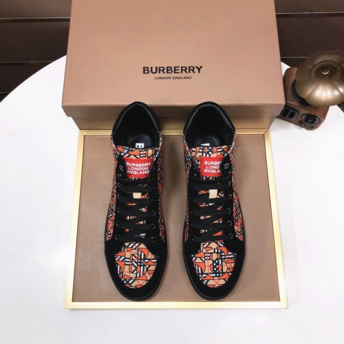 Replica Burberry High Tops Shoes For Men #1173414 $85.00 USD for Wholesale