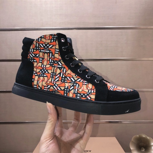 Replica Burberry High Tops Shoes For Men #1173414 $85.00 USD for Wholesale