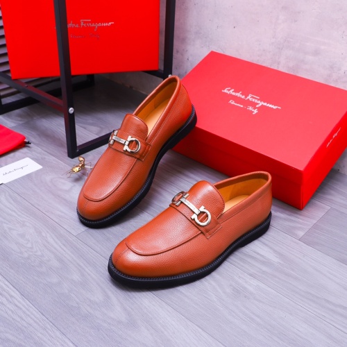 Salvatore Ferragamo Leather Shoes For Men #1173472 $96.00 USD, Wholesale Replica Salvatore Ferragamo Leather Shoes