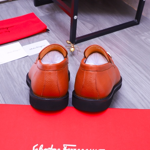 Replica Salvatore Ferragamo Leather Shoes For Men #1173472 $96.00 USD for Wholesale