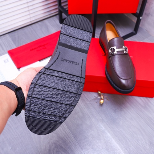 Replica Salvatore Ferragamo Leather Shoes For Men #1173473 $96.00 USD for Wholesale