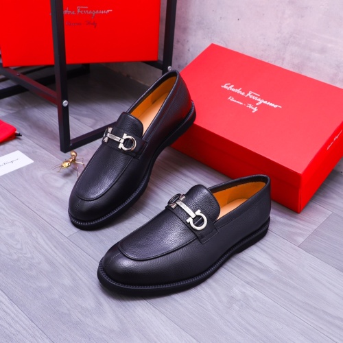 Salvatore Ferragamo Leather Shoes For Men #1173475 $96.00 USD, Wholesale Replica Salvatore Ferragamo Leather Shoes