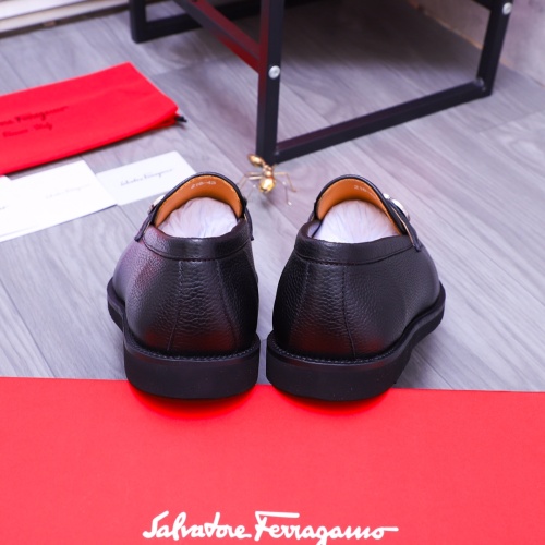 Replica Salvatore Ferragamo Leather Shoes For Men #1173475 $96.00 USD for Wholesale