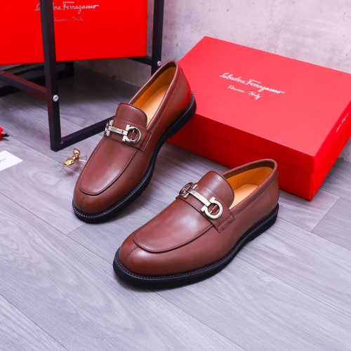 Salvatore Ferragamo Leather Shoes For Men #1173476 $96.00 USD, Wholesale Replica Salvatore Ferragamo Leather Shoes