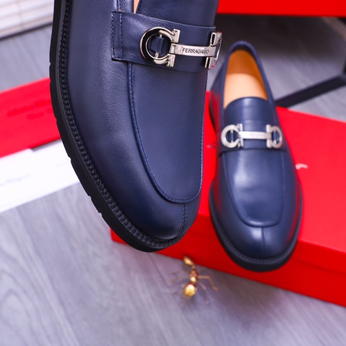 Replica Salvatore Ferragamo Leather Shoes For Men #1173477 $96.00 USD for Wholesale