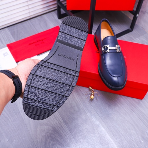 Replica Salvatore Ferragamo Leather Shoes For Men #1173477 $96.00 USD for Wholesale