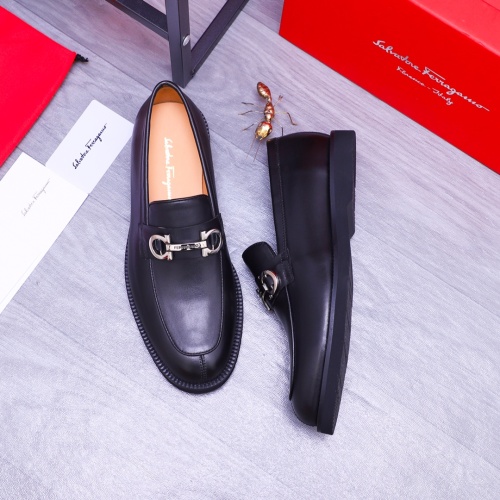 Replica Salvatore Ferragamo Leather Shoes For Men #1173478 $96.00 USD for Wholesale