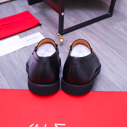 Replica Salvatore Ferragamo Leather Shoes For Men #1173478 $96.00 USD for Wholesale