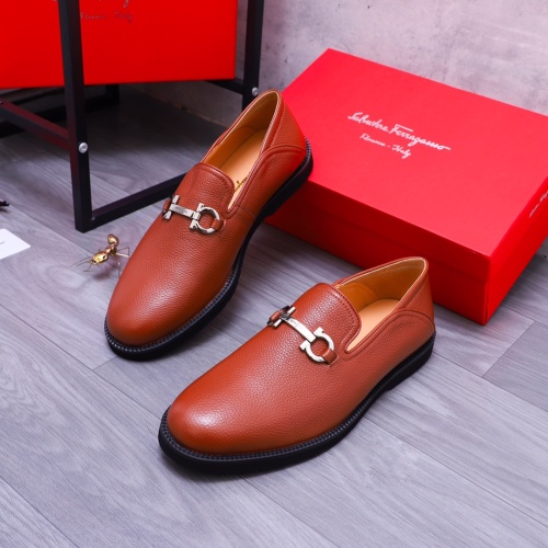 Salvatore Ferragamo Leather Shoes For Men #1173482 $96.00 USD, Wholesale Replica Salvatore Ferragamo Leather Shoes