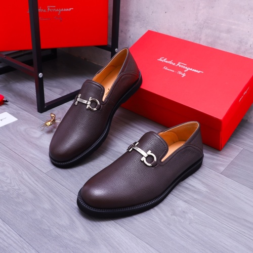 Salvatore Ferragamo Leather Shoes For Men #1173483 $96.00 USD, Wholesale Replica Salvatore Ferragamo Leather Shoes