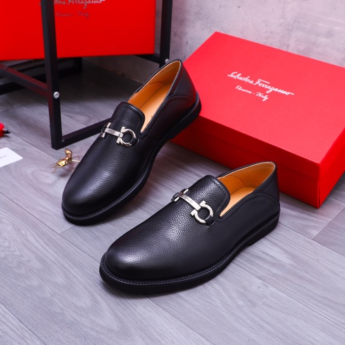 Salvatore Ferragamo Leather Shoes For Men #1173485 $96.00 USD, Wholesale Replica Salvatore Ferragamo Leather Shoes
