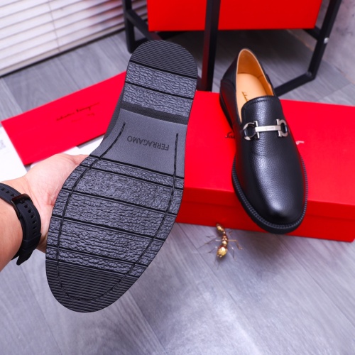 Replica Salvatore Ferragamo Leather Shoes For Men #1173485 $96.00 USD for Wholesale