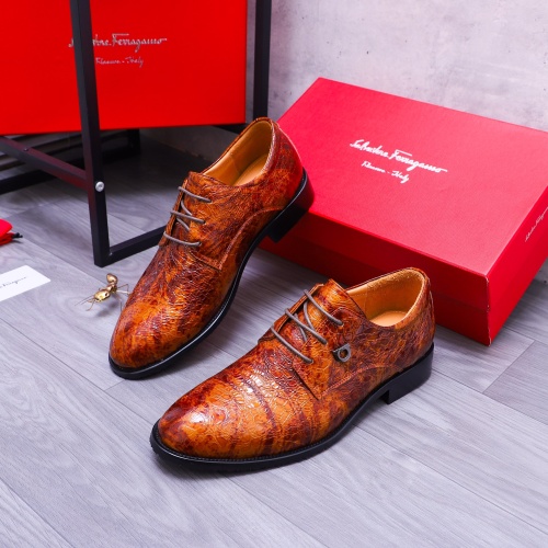 Salvatore Ferragamo Leather Shoes For Men #1173487 $82.00 USD, Wholesale Replica Salvatore Ferragamo Leather Shoes