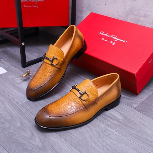 Salvatore Ferragamo Leather Shoes For Men #1173489 $82.00 USD, Wholesale Replica Salvatore Ferragamo Leather Shoes